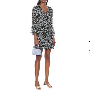 Veronica Beard Sean Silk Ruched Dress